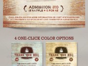 Thank ‘Que Western BBQ Charity Flyer Template