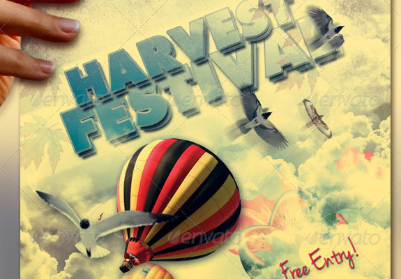 Harvest and Fall Festival Flyer Template