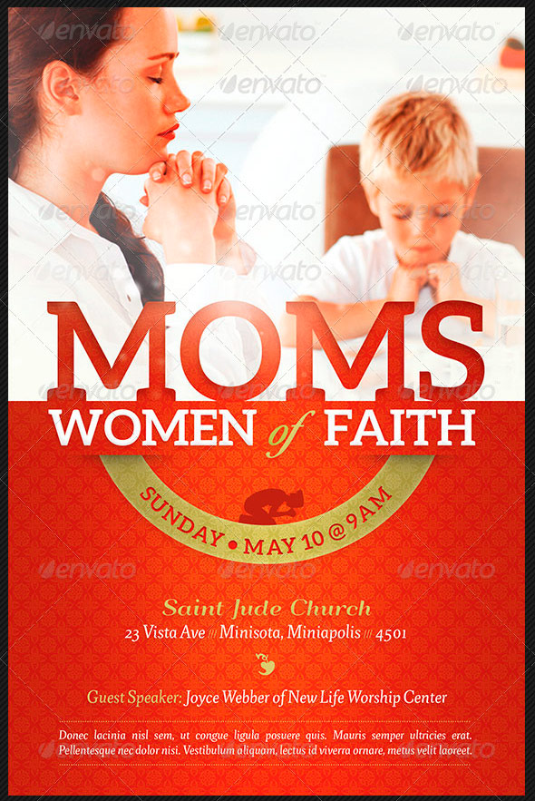 Women of Faith Church Flyer Photoshop Template