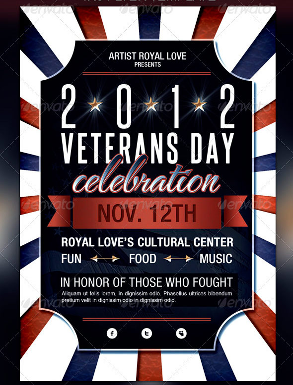 Veterans Day Celebration Flyer
