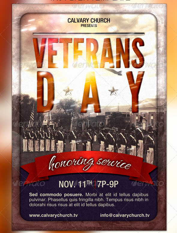Veterans Day Church Flyer
