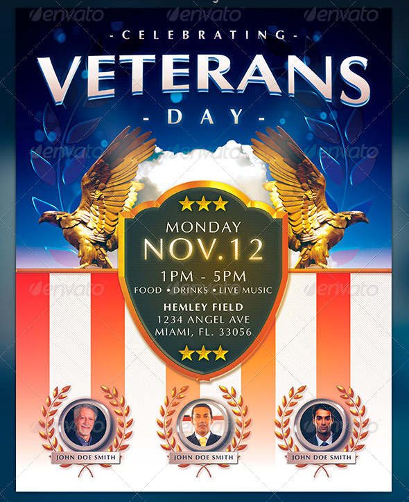 Veterans Day Flyer Template