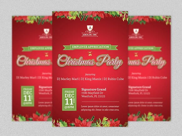 Christmas Party Flyer Template