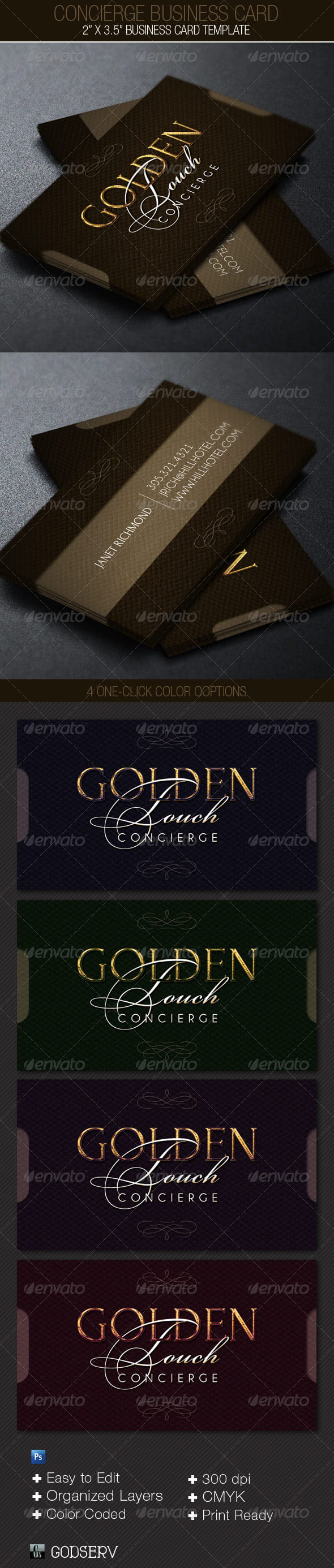 Concierge Business Card -Template-Preview