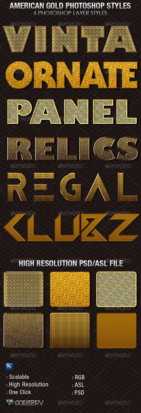 American-Gold-Photoshop-Styles-Preview