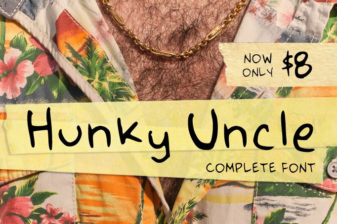 Hunky Uncle Handwritten Script Font