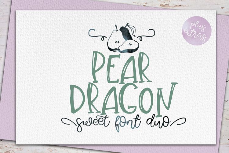 Pear Dragon Sweet font duo