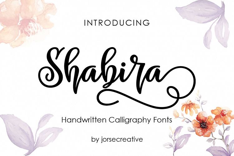 Shabira Calligraphy Font