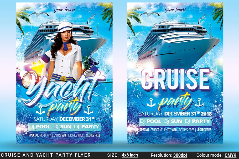 Yacht Flyer Templates