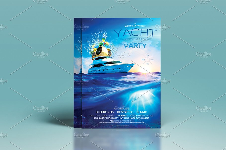 Yacht Flyer Templates