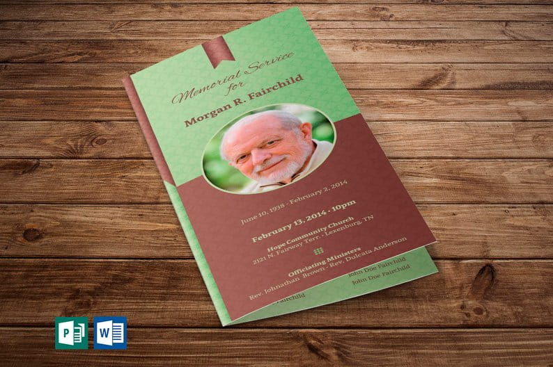 Funeral Programs for Men