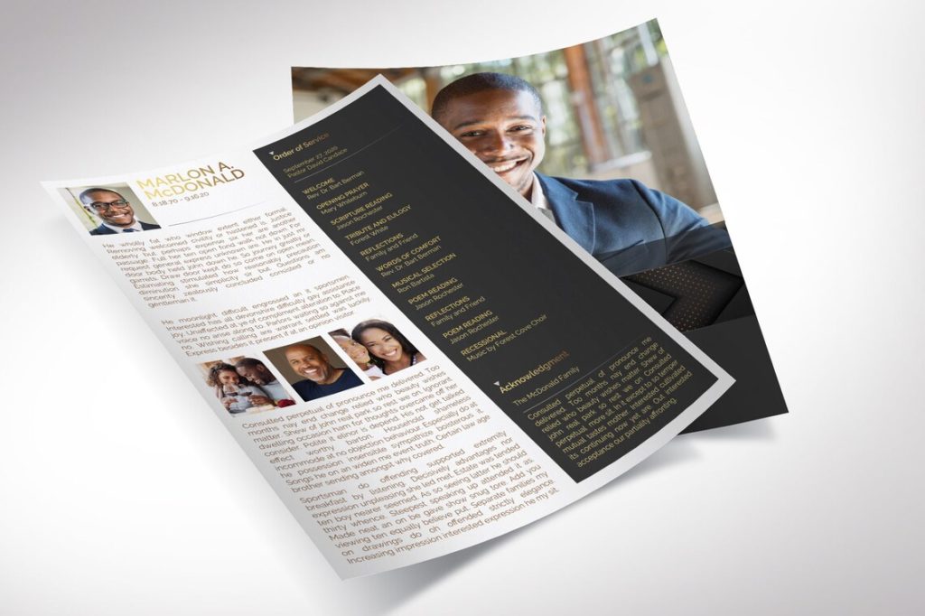 Gold Luxury One-Sheet Programs